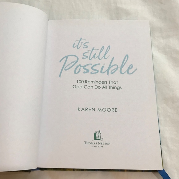 ๐3/$35 It's Still Possible Devotional Book by Karen Moore Hardcover - Picture 6 of 8